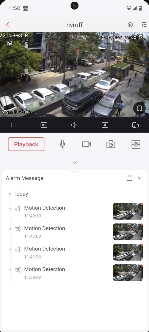 gCMOB live preview on a phone for screen mirroring